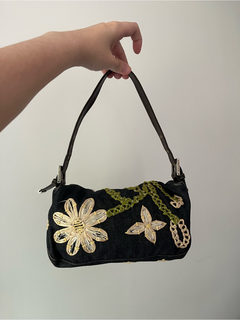 Fendi Baguette Denim Bag - Picture 4 of 16